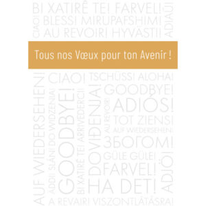 ABC Abschiedskarte FR A4 53401 Gold Text