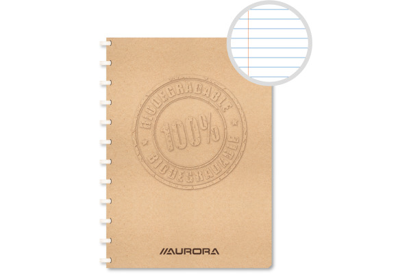 ADOC Spiralbuch BIO A4 6011.150 braun, liniert 72 Blatt