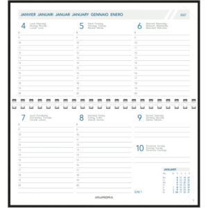 AURORA Agenda Novoplan Pearl 2027 1700P 1W/2S Ersatz ML 9.4x16.3cm