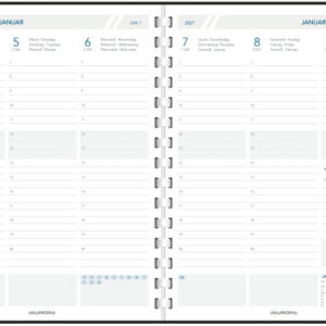AURORA    Agenda Business Perl      2027 2900P     1W/2S Ersatz ML      17.5x22cm