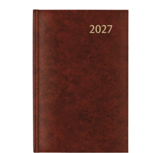 AURORA Agenda Florence Daily 2027 3215R 1T/1S bordeaux ML 14x21cm