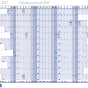 BEREC Papierjahresplaner 2027 B 5603/27 1J/1S blau A3