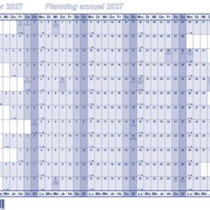 BEREC Papierjahresplaner 2027 B 5605/27 1J/1S blau A5