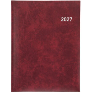 BIELLA Geschäftsagenda Orario 2027 809301470 1W/2S weinrot ML 17.8x23.5cm