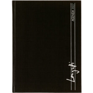 BIELLA Geschäftsagenda Longatti 2027 812720020 1W/2S schwarz ML 15x20cm