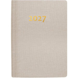 BIELLA Taschenagenda Memento 2027 825401100 1W/2S beige ML 10.1x14.2cm