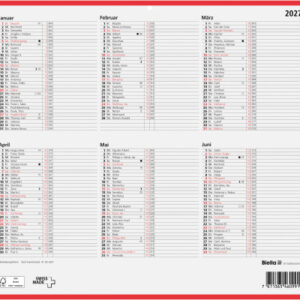 BIELLA Wandkalender 2027 871006900 6M/1S rot/weiss DE 32x29.7cm