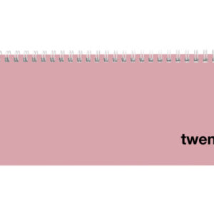 BIELLA Pultkalender Colorful 2027 888377400 1W/2S rosa ML 29.7x10.5cm