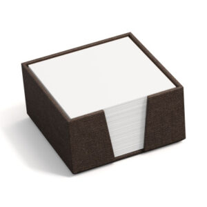 BIGSO BOX Zettelkasten James 110x110mm 2711C4801 Leinen, braun