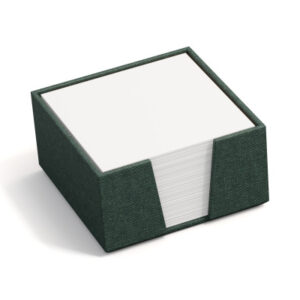 BIGSO BOX Zettelkasten James 110x110mm 2711C5901 Leinen, dunkelgrün