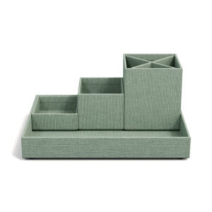 BIGSO BOX Stifteköcher Set Lena 7974C1601 Leinen, 4-teilig, mintgrün