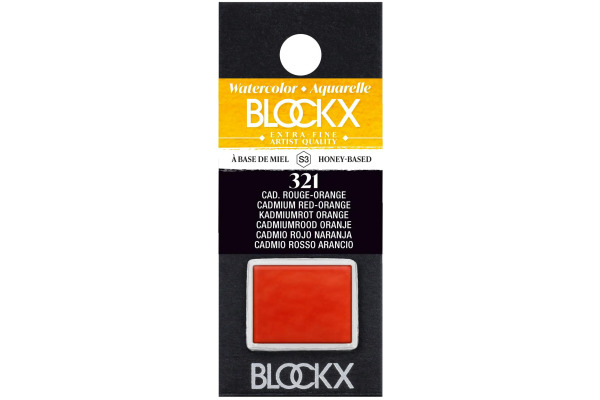 BLOCKX Aquarellfarbe 1.5ml 41321BXC kadmium rot-orange