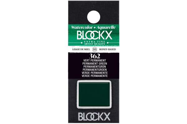 BLOCKX Aquarellfarbe 1.5ml 41362BXC permanentgrün