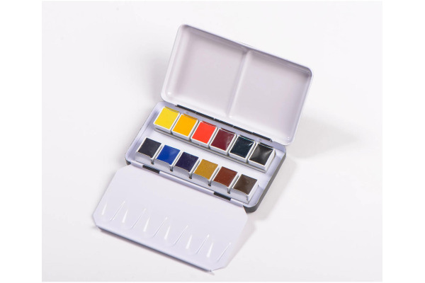 BLOCKX Malkasten Aquarell 41612BXC 12 Farben – Bild 3