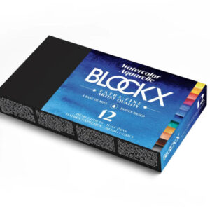 BLOCKX Malkasten Aquarell 41612BXC 12 Farben