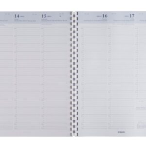BREPOLS Agenda Omega 2027 26.3.0020 1W/2S Ersatz weiss 21x29cm