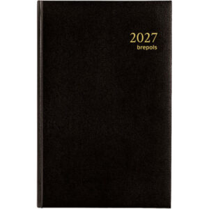 BREPOLS Agenda Saturnus Lima Ku. 2027 26.3.0079 1T/1S schwarz 13.3x20.8cm