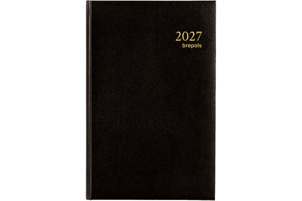 BREPOLS Agenda Saturnus Lima Ku. 2027 26.3.0079 1T/1S schwarz 13.3x20.8cm