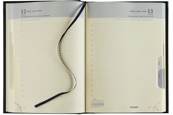 BREPOLS Agenda Eu deluxe 224 Lim 2027 26.3.0090 1T/1S blau 14.8x21cm – Bild 2