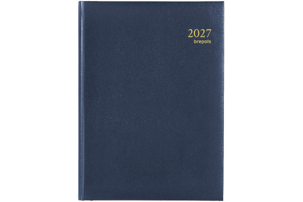 BREPOLS Agenda Eu deluxe 224 Lim 2027 26.3.0090 1T/1S blau 14.8x21cm