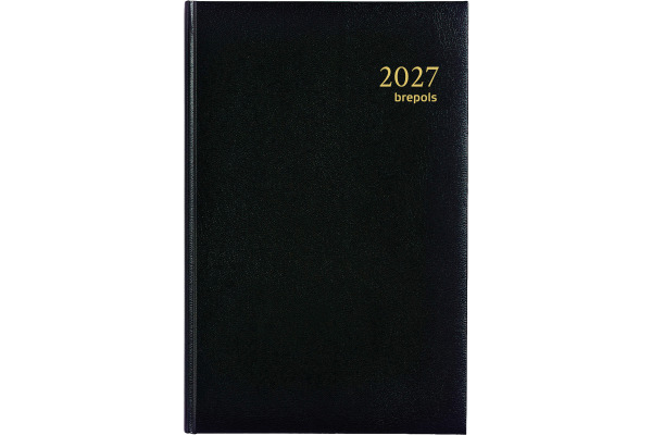 BREPOLS Agenda Saturnus 231 Lima 2027 26.3.0092 1W/2S schwarz 13x20.8cm