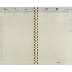 BREPOLS Agenda Omega 27 2027 26.3.0097 1W/2S Ersatz weiss 20.7x26.8cm