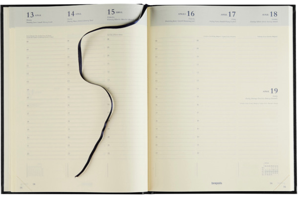 BREPOLS Agenda Concorde Lima Ku. 2027 26.3.0100 1W/2S blau 21x27cm – Bild 2