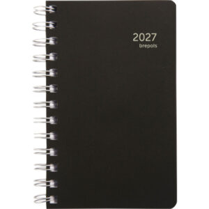 BREPOLS Agenda Building Polyprop 2027 26.3.0110 1T/1S schwarz 10x16.5cm