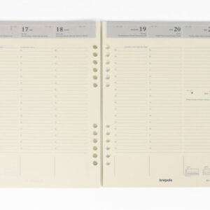 BREPOLS Agenda Brefax 7 open-ring 2027 26.3.0113 1W/2S Ersatzkalender A5