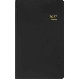 BREPOLS Agenda Breform Seta 2027 26.3.0114 1T/1S schwarz 10x16.5cm