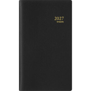 BREPOLS Agenda Notaplan Genova 2027 26.3.0164 1W/1S schwarz 8.9x16cm