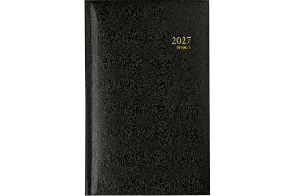 BREPOLS Agenda Interplan Lima Ku. 2027 26.3.1150 1W/2S schwarz 8.9x16cm