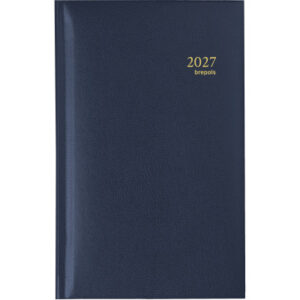 BREPOLS Agenda Interplan Lima Ku. 2027 26.3.1275 1W/2S blau 8.9x16cm