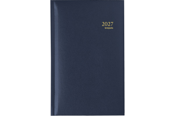 BREPOLS Agenda Interplan Lima Ku. 2027 26.3.1275 1W/2S blau 8.9x16cm