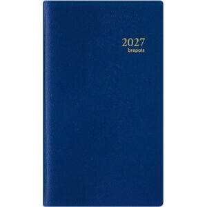 BREPOLS Agenda Interplan Genova 2027 26.3.1282 1W/2S blau 8.9x16cm