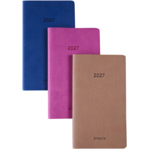 BREPOLS Agenda Interplan Colora 2027 26.3.0207 1W/2S ass. 8.9x16cm
