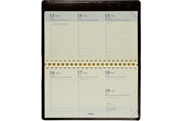 BREPOLS Agenda Omnipl. Ku.Palermo 2027 26.3.0220 1W/2S rot 16x8.9cm – Bild 2
