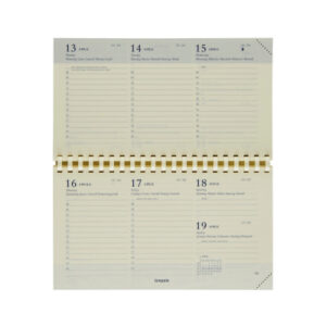 BREPOLS Agenda Omniplan 2027 26.3.0228 1W/2S Ersatz chamois 16x8.9cm
