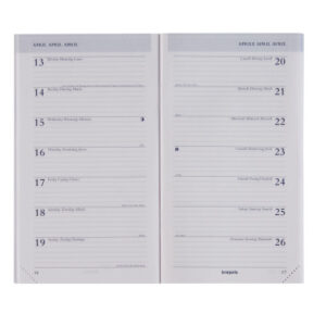 BREPOLS Agenda Breplan 2027 26.3.0238 1W/1S Ersatz weiss 9x16cm