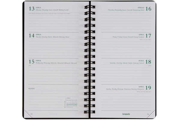 BREPOLS Agenda Ecorama 780 Kazar 2027 26.3.0240 1W/2S ass. 8.9x16cm – Bild 2