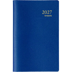 BREPOLS   Agenda Delta Genova       2027 26.3.1251 1W/2S blau            8.1x12cm