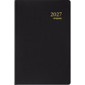 BREPOLS   Agenda Delta 834 Seta     2027 26.3.0247 1W/2S schwarz         8.1x12cm