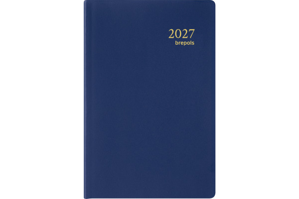 BREPOLS Agenda Delta Seta 2027 26.3.1264 1W/2S blau 8.1x12cm