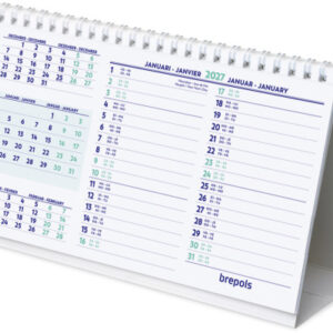 BREPOLS Tischkalender quer 2027 26.3.0127 1M/1S 21x12.5cm