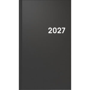 BRUNNEN Taschenkalender 2027 75661907 1W/2S schwarz ML 9x15cm
