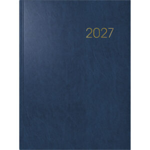 BRUNNEN Buchkalender 2027 79760307 1W/2S blau ML 17x24cm