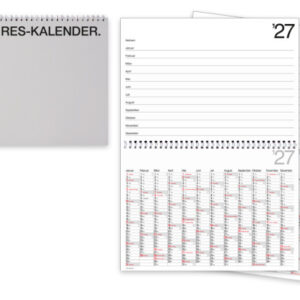 BÜHNER 10-Jahreskalender DE 2027 ZK-DECKEL bis 2036 29.7x21cm