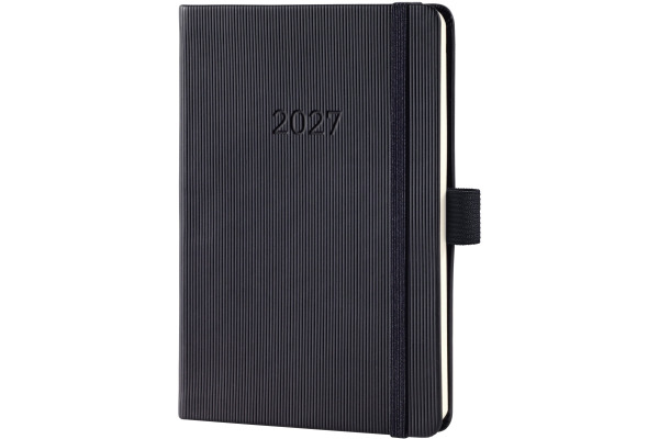 CONCEPTUM Wochenkalender 2027 C2713 1W/2S schwarz 10.8x15.1cm
