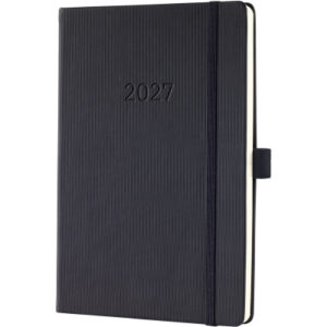 CONCEPTUM Wochennotiz-Kalender 2027 C2714 1W/2S schwarz 14.8x21.3cm