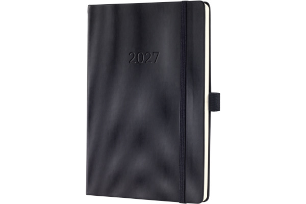 CONCEPTUM Wochennotiz-Kalender 2027 C2714 1W/2S schwarz 14.8x21.3cm